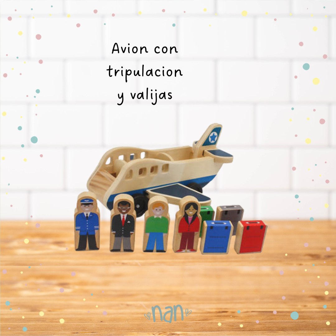 Avion con tripulacion y valijas