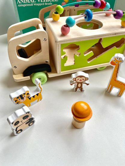 Camión didáctico con animales y ábaco