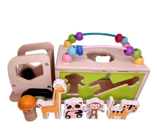 Camión didáctico con animales y ábaco